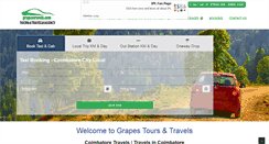 Desktop Screenshot of grapestravels.com